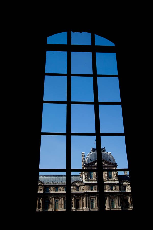 The Louvre - View from inside.